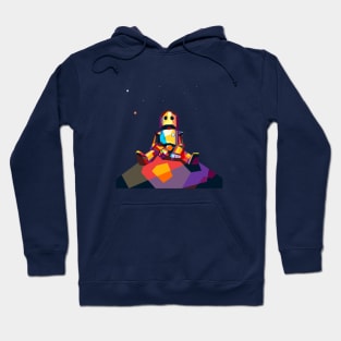 Robot Alone space Hoodie